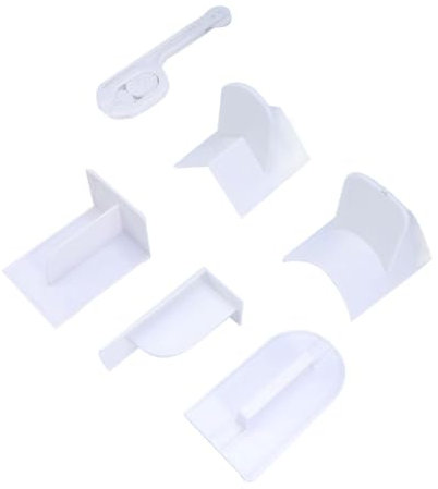 PRETYZOOM Strumenti Essenziali per La Cottura - Set di 6 Pezzi per Decorare Torte con Lisciatore Raschietto E Spianatore per Fondente E Glassa