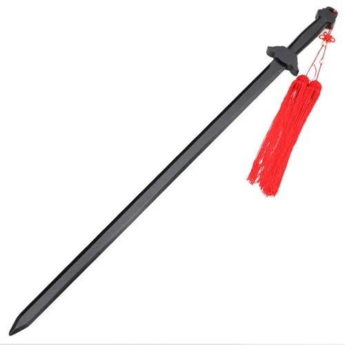 HJHUUA Spade dritte Tai Chi in bambù Naturale da 101 cm/85 cm,Spada di Legno per Allenamento di Arti Marziali,bokken Fatto a Mano per Regali,Decorazioni,Cosplay,Oggetti di Scena