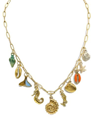 Retro Heart Charm Necklace for Women Chunky Beaded Necklaces Metal Ball Beads Chain Choker Western Vintage Jewelry Gift, XL, Zinc, Zircon