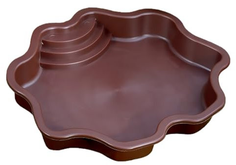 Große Reptilien-Wasserschale Mit Rampe – rutschfeste Terrarienschale Reptilien Badebecken Für Schildkröten, Eidechsen & Geckos | 2-in-1 Bade- & Futternapf, Wasserdicht & Easy Clean