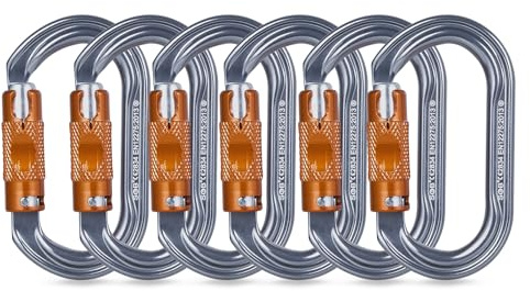 Karabiner Klettern Kletterausrüstung, Karabinerhaken aus Aluminium Alloy Karabiner Karabinerhaken für Hängematte, Schaukel, Camping, Angeln, Outdoor-Ausrüstung