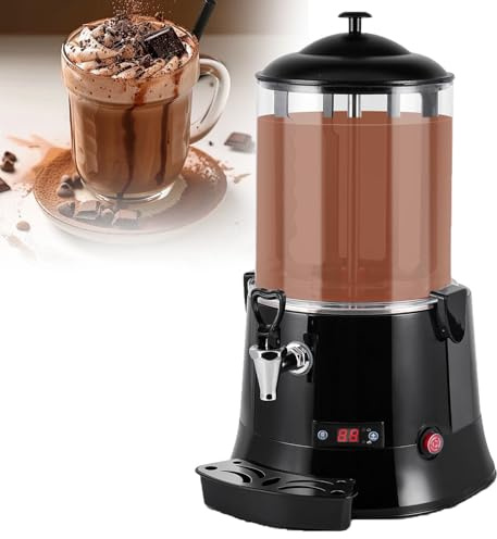 Sunseota Machine à Chocolat Chaud Professionnelle 10 L, fondoir à Chocolat Chaud, Chauffe-Boissons à température réglable pour Chocolat, café, Lait, thé,10L