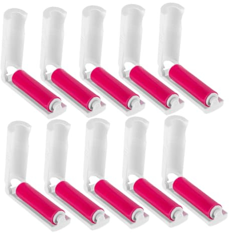 Gatuida 20pcs Mini Lint Roller Travel Sticky Roller for Clothes Carpet Couch Lint Remover Reusable for Travel Use