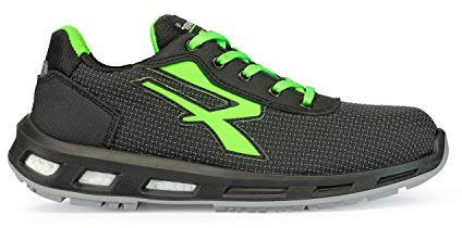 U-Power Red Lion Strong, Scarpe Antinfortunistiche Unisex, Scarpe da Ginnastica in Pelle Leggere, Flessibili, Antiperforazione, con Suola Infinergy, con Puntale in Alluminio (45)