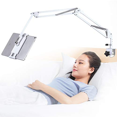 Surfplattestativ justerbart, vikbart surfplattestativ för säng, aluminium universal flexibel surfplattehållare med 360 graders rotation för iPad/iPhoneX/iPad Pro/N-Switch eller andra 4,5~12,9 tums