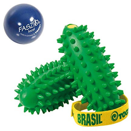 Togu Set Massageball Faszio Ball Local und Brasil 2er-Set Tiefenmuskulatur Handtrainer, Made in Germany