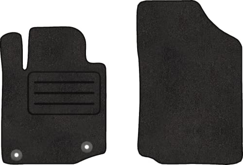 Vorne Velour Fußmatten Satz für Toyota Aygo (2005-2014) - 2-teilig - Passgenau