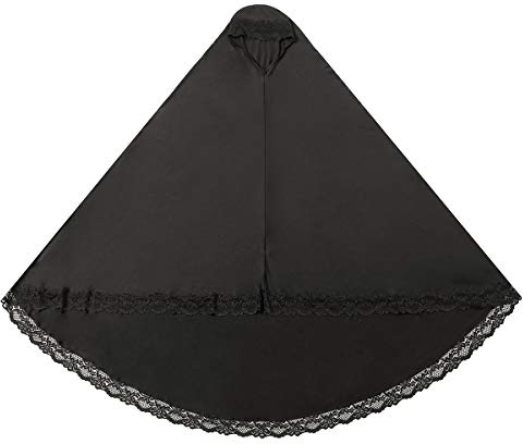 khalat Frauen elegante Hijab Spitze Trim muslimischen islamischen Ramadan weichen leichten Hijab langen Schal