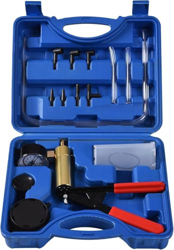 DHA Bremse Entlüften Vakuumpumpe Handpumpe Bremsflüssigkeit, Vakuum Bremsenentlüfter Unterdruckpumpe Bremsenentlüftungsgerät Vacuum Pumpe Set, Unterdruck Prüfgerät Tester Kfz Motorrad