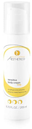 AESTHETICO Sensitive Body Cream - Schützende Körperlotion für trockene Haut/Neurodermitis, parfümfrei (2 x 200 ml)