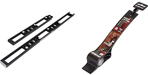 Trend H CK Hinge Jig Skeleton & C Corner Chisel & C019AX1/4TC Cutter Pack & D Foot-Operated Door Lifter for Carpenters and Carpet Laying, Black, 38mm Lift
