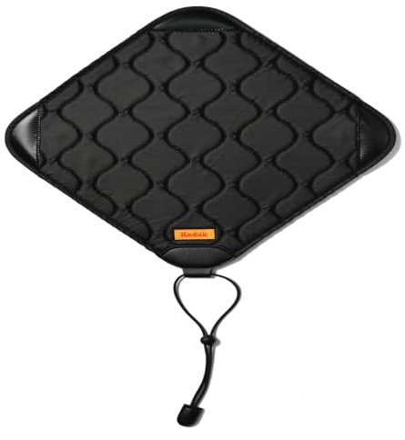 KODAK Camera Protective Wrap Size M 31x31cm - Water-Resistant, Anti-Scratching and Dust-Free Protective Cloth for Mirrorless Camera, Compact Camera, Prime Lens, Camera Accessories (Black) [ONE Item]