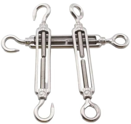 1Pcs M4 M5 M6 M8 M10 Edelstahl 304 Einstellen Kette Rigging Haken & Auge Spannschloss Draht Seil Spannung Gerät Linie Oc Typ (Size : M10, Color : OC Type)