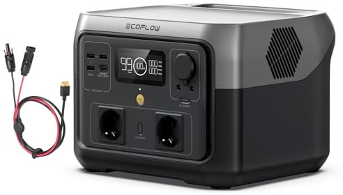 EF ECOFLOW RIVER 2 MAX 512Wh Portable Power Station with XT60i Cable, Solar Generator with LiFeP04, Up to 1000W Power, Quick Charge in 1 Hour, Balcony Power for Camping/Motorhome/Home/Emergency Power