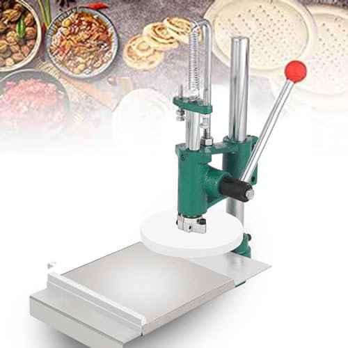 Pressa Manuale per Impasto Pressa per Pizza in Acciaio Inossidabile Piastra di Pressa Grande Macchina per Appiattire l'impasto per Torte Pizza Pasticceria Macchina per il Pane, Uso Commerciale Dome