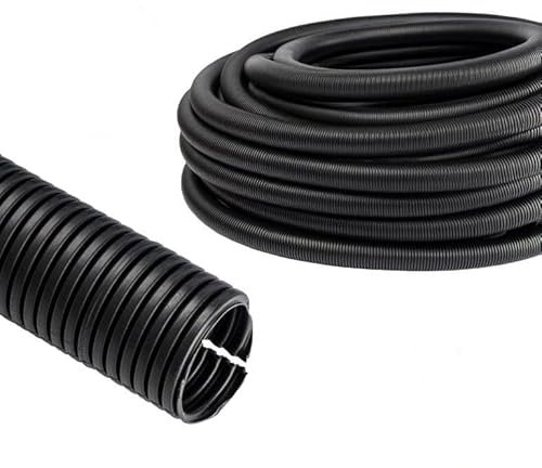 PondLife Kabelschutzschlauch - Flexibles Wellrohr - geschlitzt - stabil - biegfest - UV beständig - 10m x 7,5mm