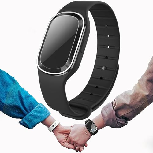 Moskito Pro Bracelet,Mosquito Repellent Bracelet,Mosquito Insect Repellent Band,Ultrasonic Mosquito Repellent Bracelet Watch,USB Rechargeable Anti Mosquito Repeller Wristband (Black)