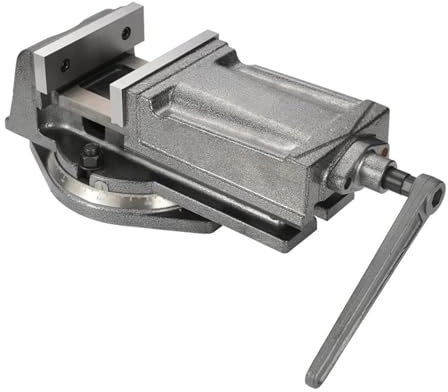 ZEEGII Kippbarer Maschinenschraubstock QH80 Präzisions-Fräsmaschinenschraubstock, 80 mm, Maschinenschraubstock mit Schwenkfuß for Fräsmaschinen