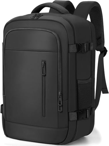 OTAHGK Cabin Bags 40×20×25 for Ryanair Underseat Carry-ons Travel Backpack Hand Luggage Bag Flight Rucksack Casual Daypack School Office Backpack Fit 14 Inch Laptop with USB Charging Port-Black