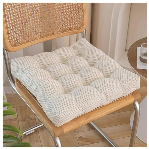Cozy Sitzkissen Quadrat 40x40/45x45 cm, Weiche Stuhlkissen Waschbar Sitzkissen Stuhl, Modernität Bodenkissen für Indoor und Outdoor(D10,50X50CM20X20IN)