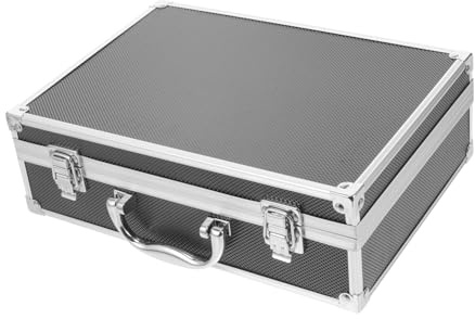 SEWOART Maleta Herramientas Portátil Caja Almacenaje Estuche Aluminio Soporte Gadgets Robusto Ligero