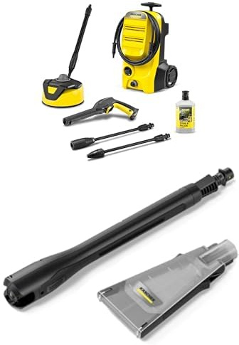 Kärcher Hochdruckreiniger K 4 Classic Home, Druck: max. 130 bar, Fördermenge: 420 l/h, inkl. Home Kit + Kärcher Hochdruckreiniger-Strahlrohr eco!Booster 130, 50 % höhere Reinigungsleistung
