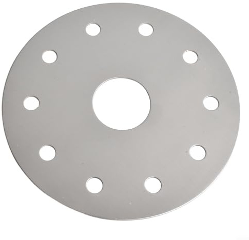 ZAMETTER Foglio magnetico per casseruola, conduttore di calore, per fornello a induzione, in acciaio inox, per fornelli a induzione, diffusore di calore, piastra adattatore a disco (12,3 cm)
