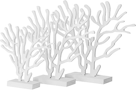 GOOHOCHY Statua Di Corallo in Legno Naturale Decorazione Mare Per Camera Dei Ragazzo Ragazza Decorazione Creativa Per Casa