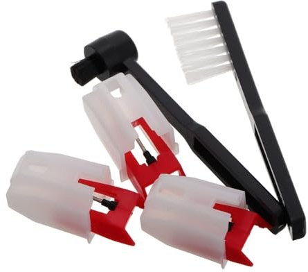SAFIGLE Reinigungsset Für Schallplattenspieler Nadelbürstenreiniger Ersatznadel Für Plattenspieler Schallplattenreiniger-set Nadelreinigungsbürste