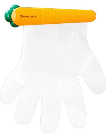 Buhygn D-Isposable Glove Holder Organizer Wall Mounted, Mounted Dispenser Hanging Glove, Kitchen Wall Organizer, Broadly Used, Sturdy Material, 20.5cm, For Fridge And Kitchen Use