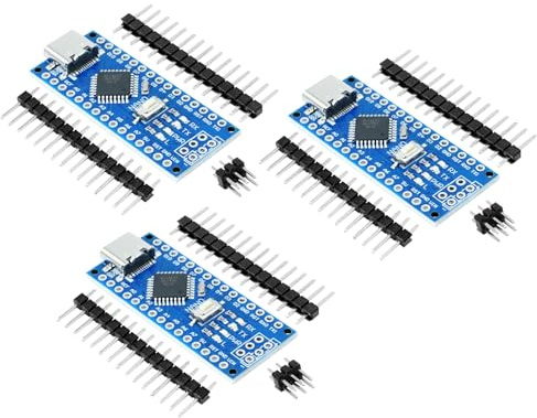 Nano Board pour Arduino Nano RUIZHI 3 Pèces Nano-V3 Carte de Développement avec 328P Puce Carte Mère Type-C Interface 5V 16MHz Compatibilité avec Arduino Nano