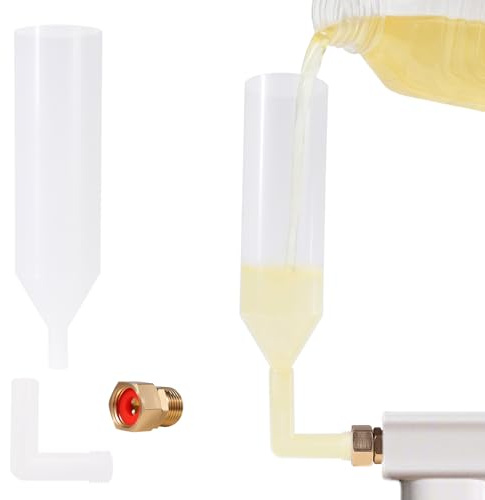 Prozwee Transparent Central Heating Dosing Tool,Radiator Dosing Funnel - For Adding Fernox central heating inhibitors, sludge removers, leak sealants, and Sentinel X100 chemicals