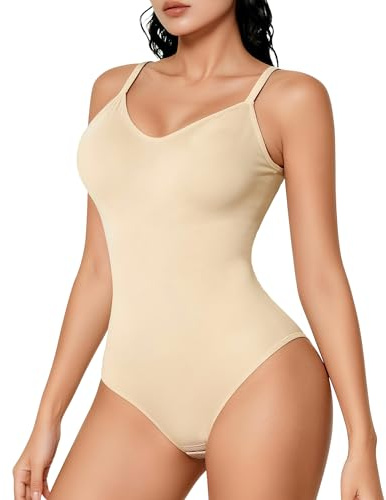 Aullwyr Body Contenitivo Donna Intimo Modellante Pancia Piatta Shapewear Bodysuit Snellente Tracolla Regolabile