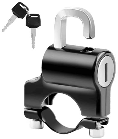 Cadenas de casque de moto, Combo de haute résistance - Cadenas en d'aluminium antivol pour motos de cross avec deux clés, pour motocyclistes en extérieur, garages cyclomoteurs