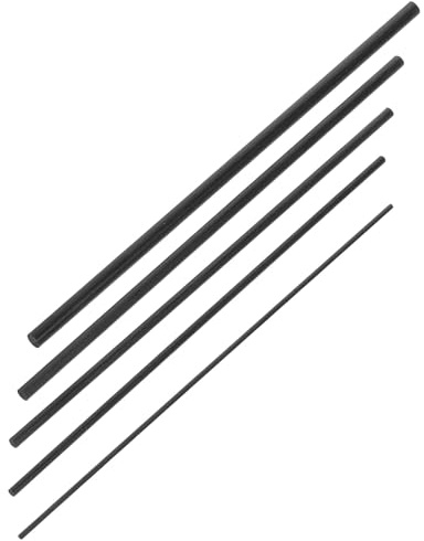 PACKOVE Equipo Pesca 5 Piezas Reparación Cañas Fibra de Carbono Punteras y Herramientas para Reparar y Construir Varillas de Diferentes Diámetros