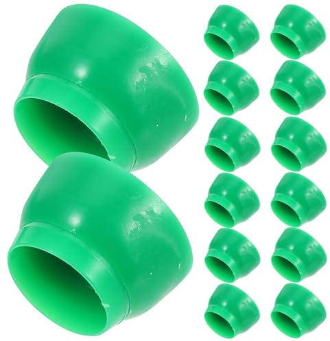 Operitacx 50 Capuchons en Plastique Vert M10 pour Écrous de Jeux, Protection des Boulons, Sécurité des Garçon et Filles sur Équipements D'aires de Jeux, Lot de 50 Pièces