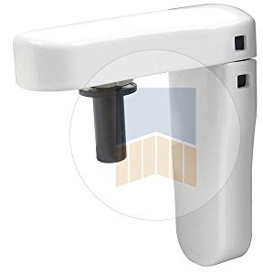 PORTAC Gond vertical à visser avec cache en Zamak - Blanc Ral 9010