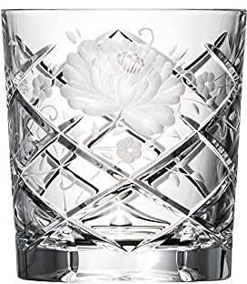 ARNSTADT KRISTALL Whiskyglas Wasserglas Sunrose (9 cm) - Kristallglas mundgeblasen · handgeschliffen · Handmade in Germany