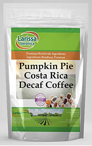 Pumpkin Pie Costa Rica Decaf Coffee (Gourmet, Naturally Flavored, Whole Coffee Beans) (16 oz, ZIN: 556719) - 3 Pack