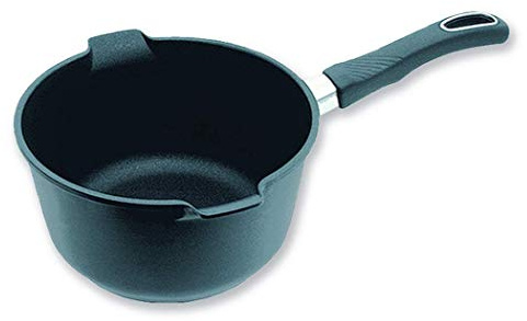 Original Gundel GUSS-UNIVERSAL-TOPF MILCHTOPF INDUKTION, Ø 20 cm, Höhe 10 cm, BIOTAN-Oberfläche, PFOA-frei, Akku-Therm Boden - abnehmbarer Designer-Stiel