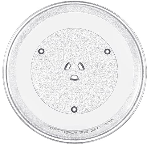 13.5 Microwave Glass Turntable Plate by Beaquicy - 13 1/2 Inches 5304509621 Glass Tray Fit for GE Hotpoint Microwave - Replace Microwave Glass Tray # WB39X10032 JVM3160DF1BB JVM3160DF1CC JVM3160DF1WW