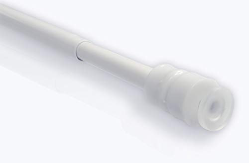 Haus und Deko Klemmstange 40x60 cm weiß ausdrehbar Gardinenstange ohne Bohren oder kleben für Tür Fenster Gardinen