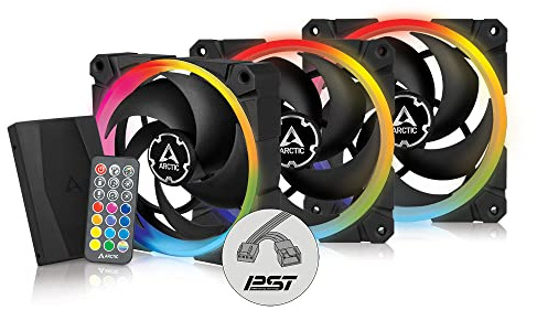BioniX P120 A-RGB (schwarz, 3er Pack inkl. Controller und Fernbedienung)