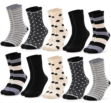 Occulto strumpor kvinnor 10 pack (modell: Lotte) Svart Grå 35-38