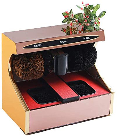 Samnuerly - Lucidascarpe Automatica - Pulisci Suole, Lucidascarpe, Lucidascarpe elettriche di Lusso per la casa Lucidascarpe elettriche (A) (Oro)