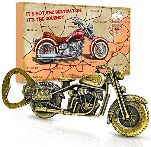 Geschenke für Männer Papa Opa Weihnachten - Coole Lustig Bier Flaschenöffner Motorrad Weihnachts Geschenke für Männer Vater Ehemann Onkel Bruder Geburtstag Geschenkideen Adventskalender Männergeschenk