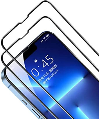 HONLEN 2 Piezas Protector de Pantalla Compatible con Redmi Note 10 Pro (6.67 Inches) Cristal Vidrio Templado Anti Huella Digital, sin Burbujas - Negro