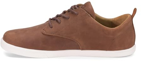 Xero Shoes Men's Glenn Leather Barefoot Dress Casual Shoes, Brown, 8
