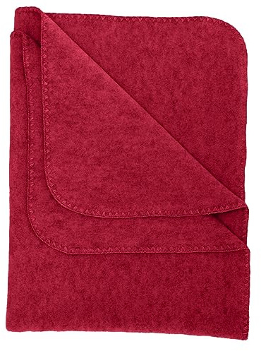 Engel Natur, Baby Fleece Decke mit Muschelkante, 100% Wolle (kbT) (80x100 cm, Jaspis Melange)