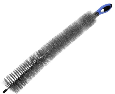 GOOHOCHY Cleaning Brush Tool Radiator Cleaning Non-slip Plastic Handle Long-handled Brush for Air Conditioner